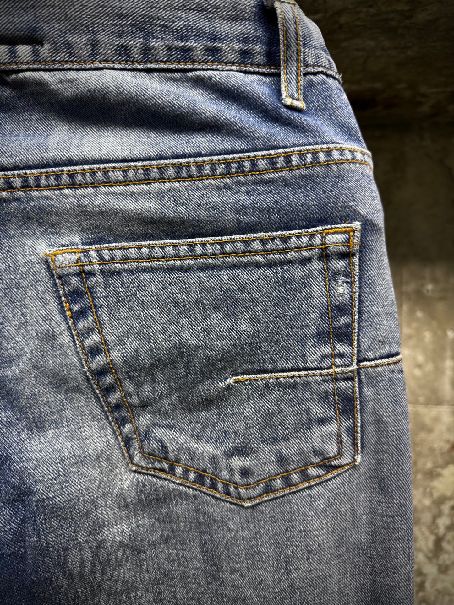 DIOR HOMME by Kris Van Assche SS08 Light Washed Blue Denim detail | DRIEW GARMENTS