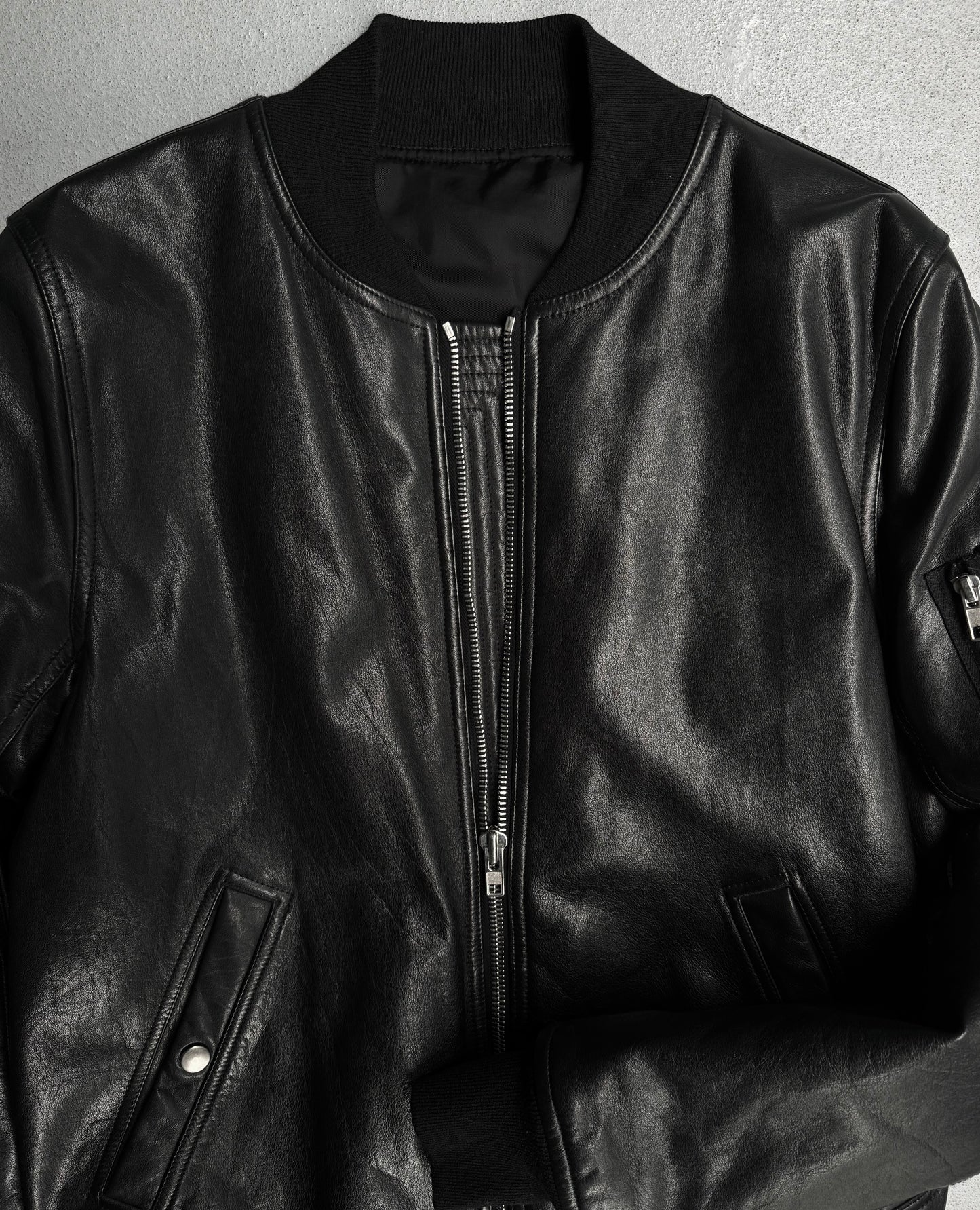 Rick Owens AW16 ‘MASTODON’ Calf Leather Bomber Jacket