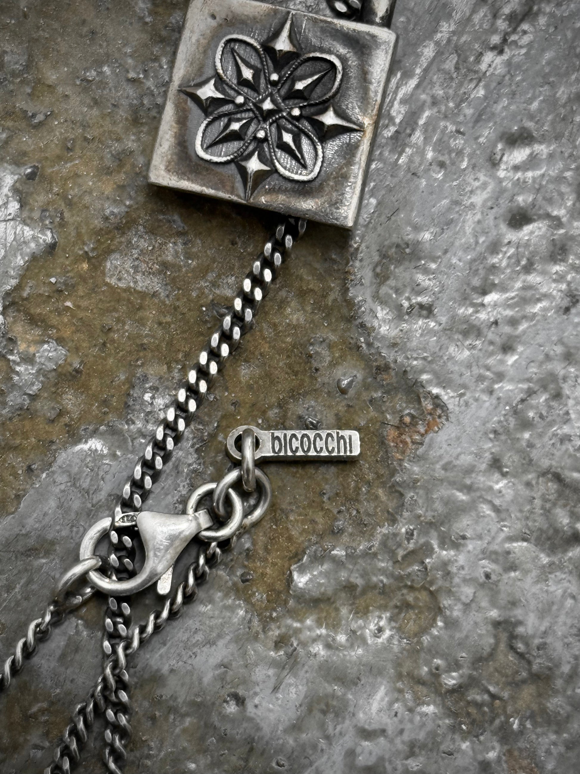 Emanuele Bicocchi .925 Silver Padlock Pendant Chain Necklace detail | DRIEW GARMENTS