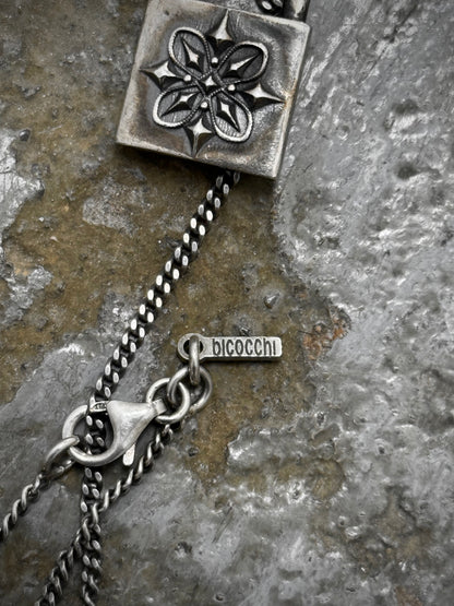 Emanuele Bicocchi .925 Silver Padlock Pendant Chain Necklace detail | DRIEW GARMENTS