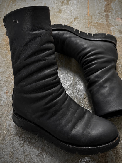 the last conspiracy AW20 'TLC1471' Back Zip Calf Leather Boots detail | DRIEW GARMENTS