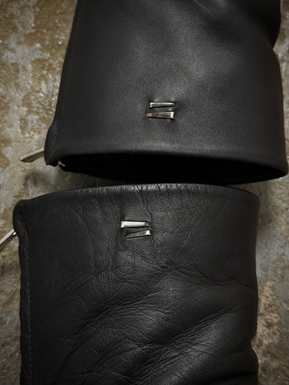 the last conspiracy AW20 'TLC1471' Back Zip Calf Leather Boots detail | DRIEW GARMENTS