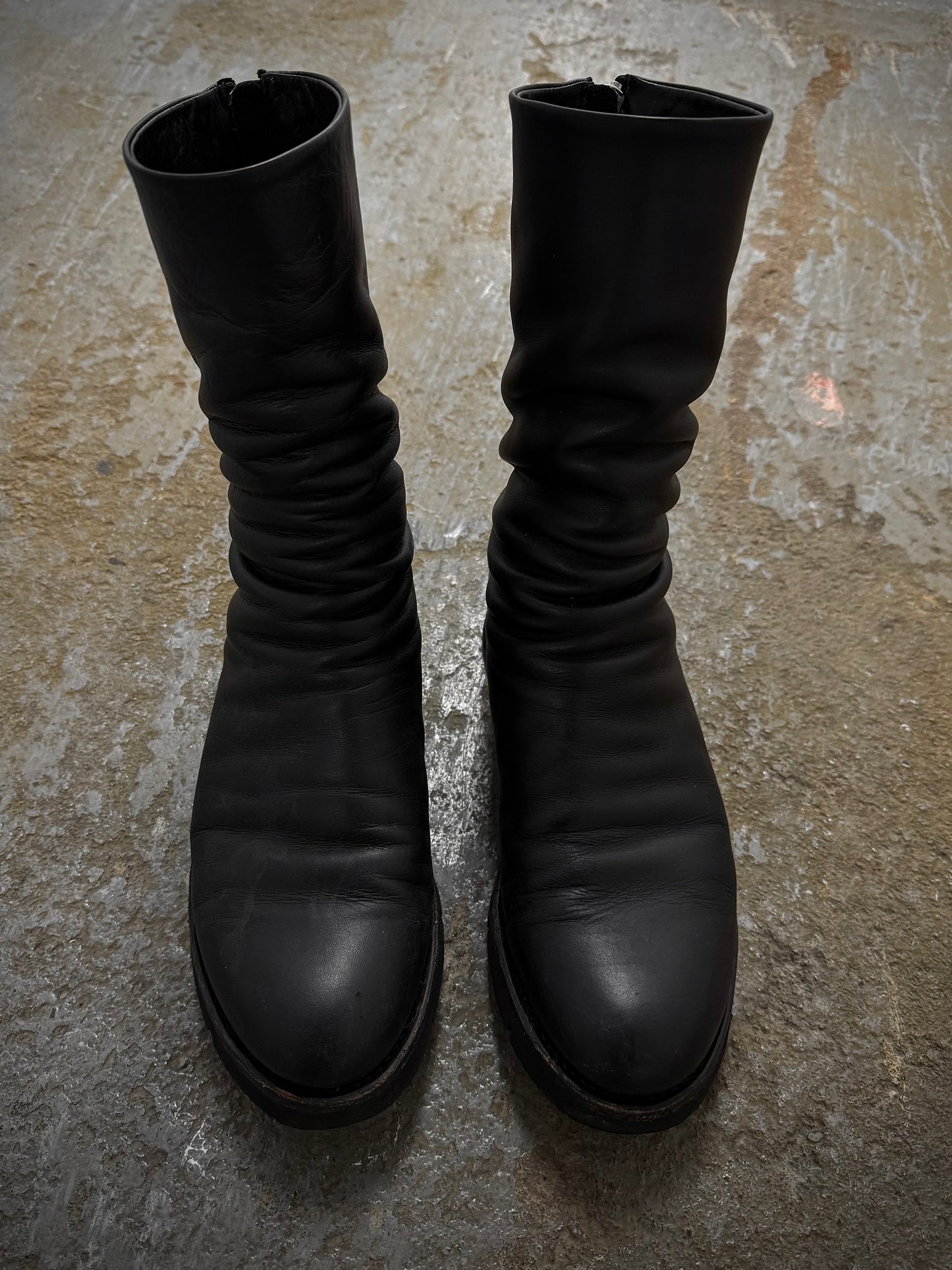 the last conspiracy AW20 'TLC1471' Back Zip Calf Leather Boots detail | DRIEW GARMENTS