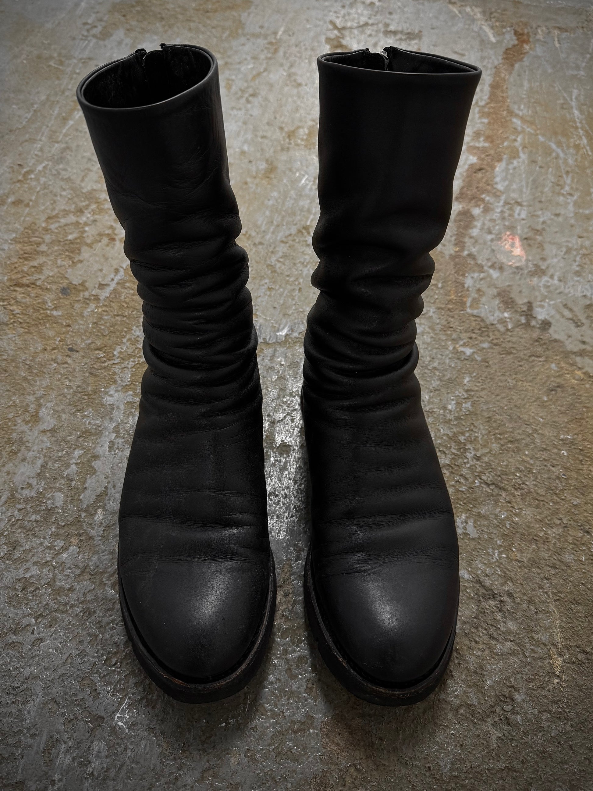 the last conspiracy AW20 'TLC1471' Back Zip Calf Leather Boots detail | DRIEW GARMENTS
