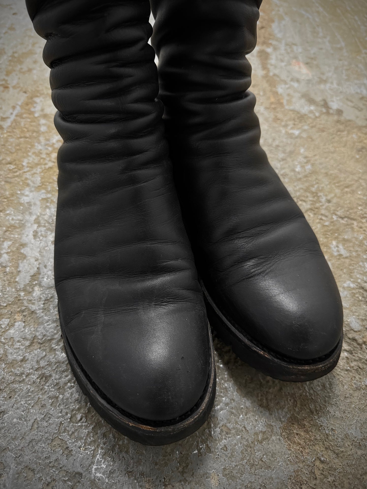 the last conspiracy AW20 'TLC1471' Back Zip Calf Leather Boots detail | DRIEW GARMENTS