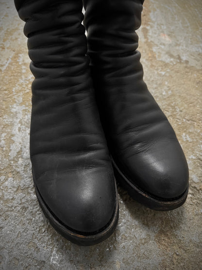 the last conspiracy AW20 'TLC1471' Back Zip Calf Leather Boots detail | DRIEW GARMENTS