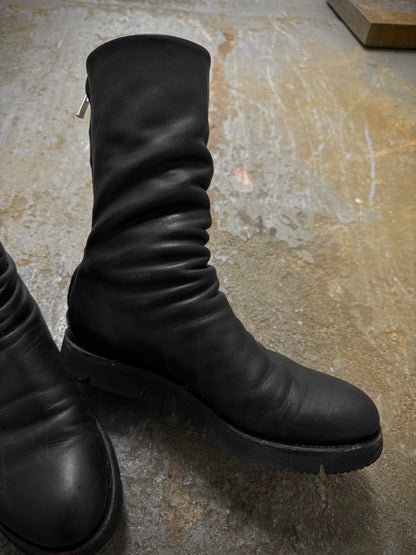 the last conspiracy AW20 'TLC1471' Back Zip Calf Leather Boots detail | DRIEW GARMENTS