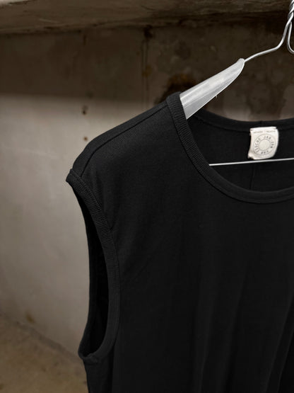 Jan-Jan Van Essche Washi Cotton Rib Knit Oversized Tank Top detail | DRIEW GARMENTS