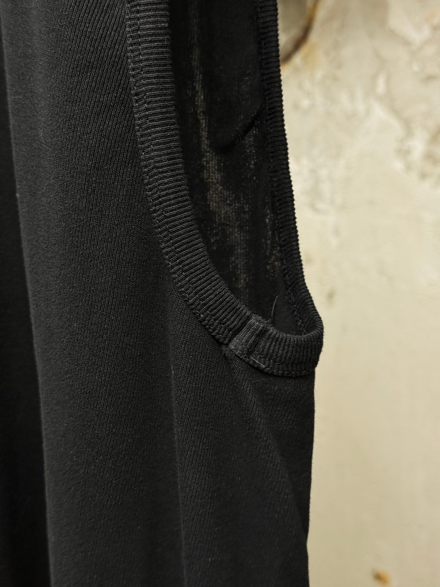 Jan-Jan Van Essche Washi Cotton Rib Knit Oversized Tank Top detail | DRIEW GARMENTS