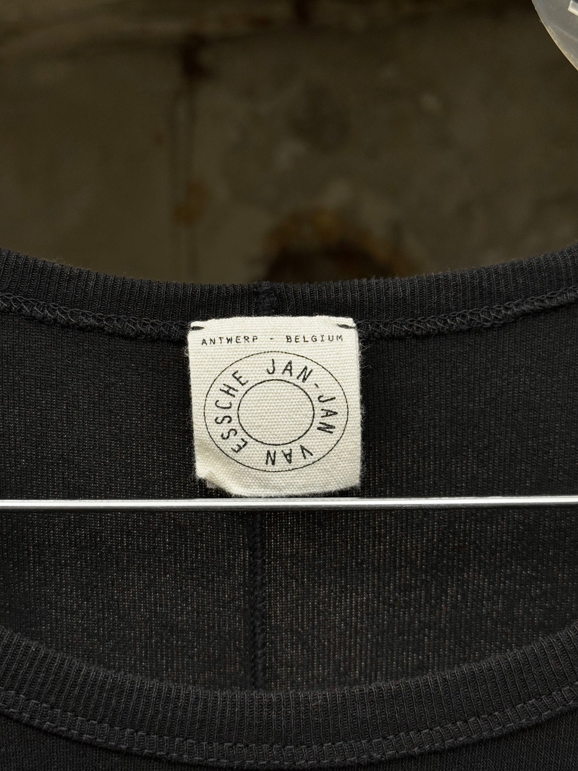 Jan-Jan Van Essche Washi Cotton Rib Knit Oversized Tank Top detail | DRIEW GARMENTS