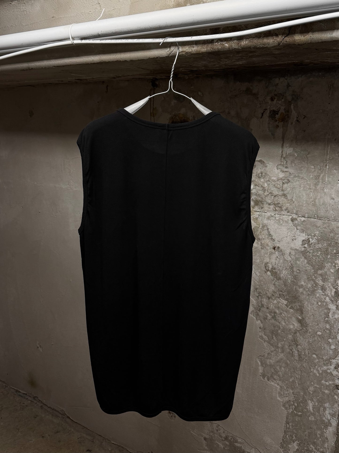 Jan-Jan Van Essche Washi Cotton Rib Knit Oversized Tank Top detail | DRIEW GARMENTS