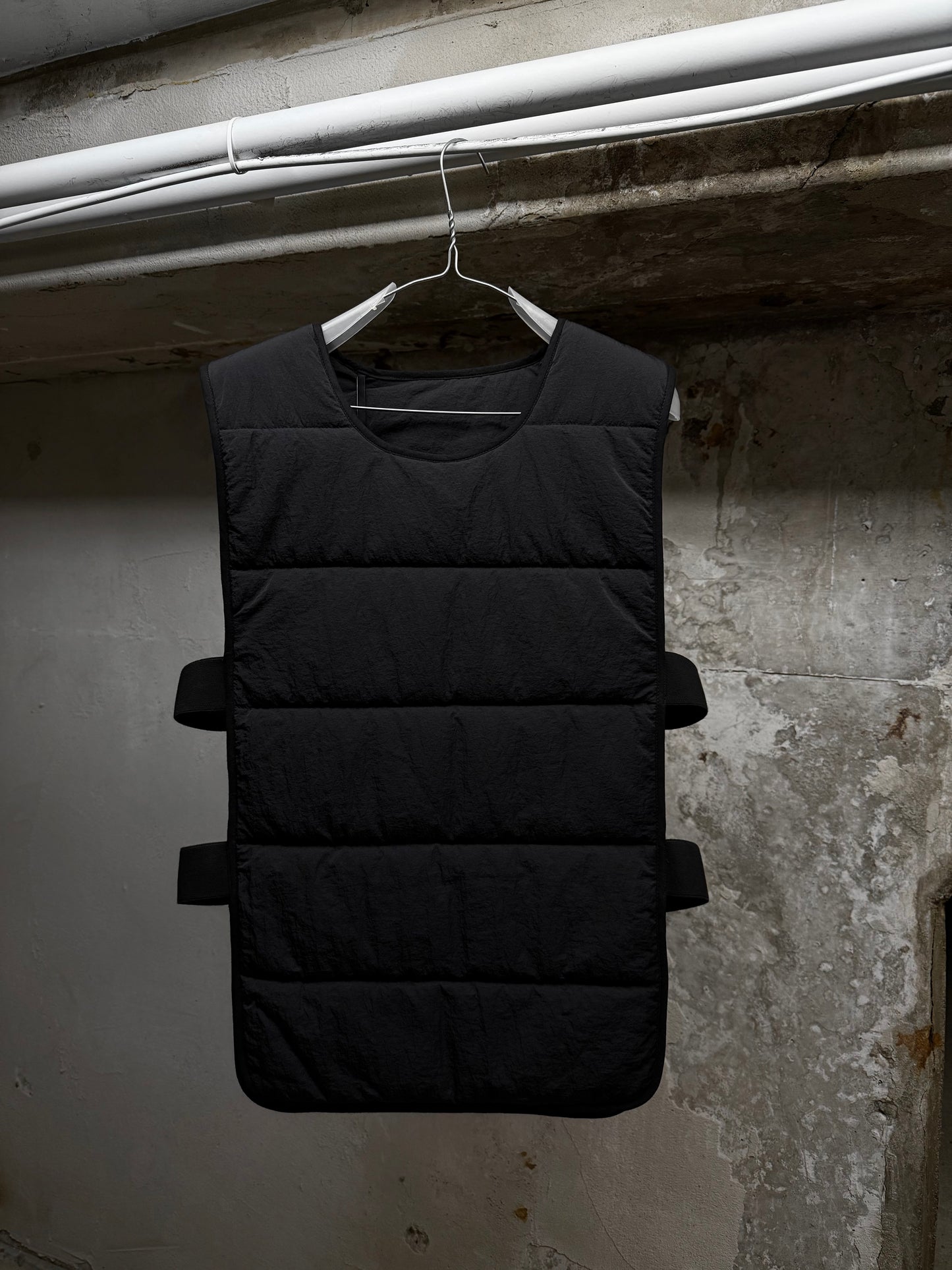 Boris Bidjan Saberi 11 by Boris Bidjan Saberi AW20 PrimaLoft Crinkled Nylon Padded Vest | Archive Fashion Toronto