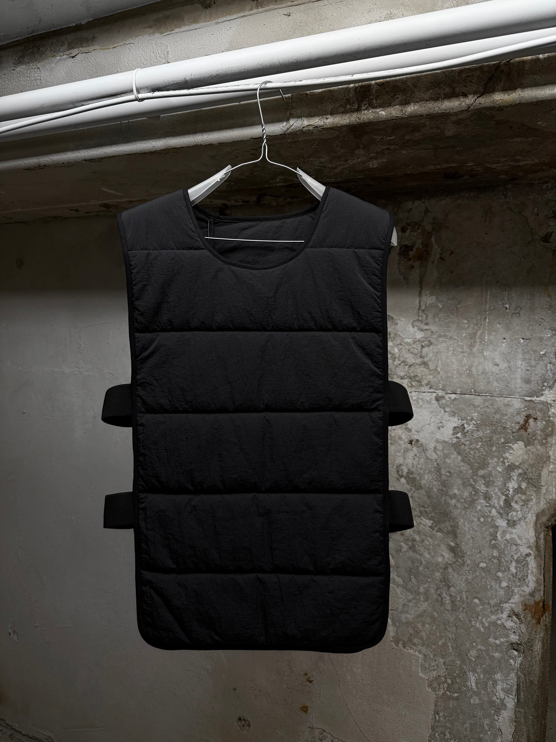 Boris Bidjan Saberi 11 by Boris Bidjan Saberi AW20 PrimaLoft Crinkled Nylon Padded Vest | Archive Fashion Toronto