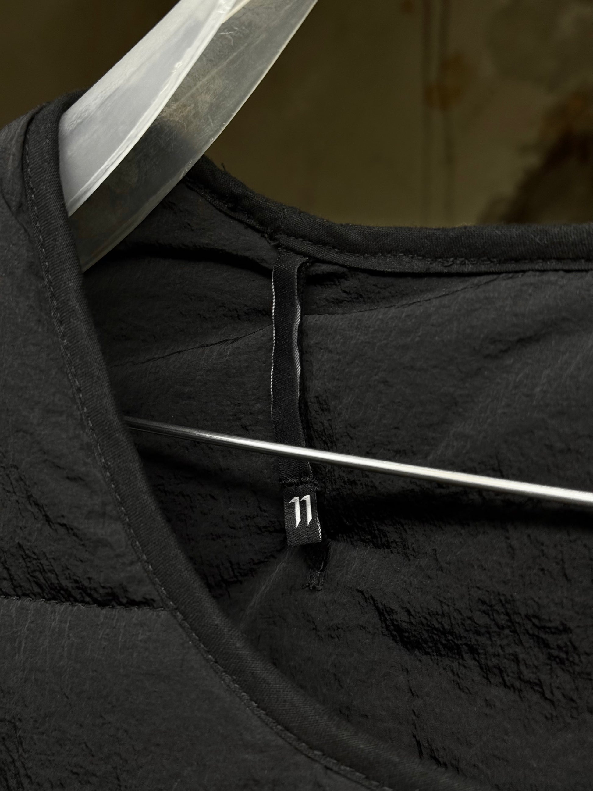 Boris Bidjan Saberi 11 by Boris Bidjan Saberi AW20 PrimaLoft Crinkled Nylon Padded Vest detail | DRIEW GARMENTS