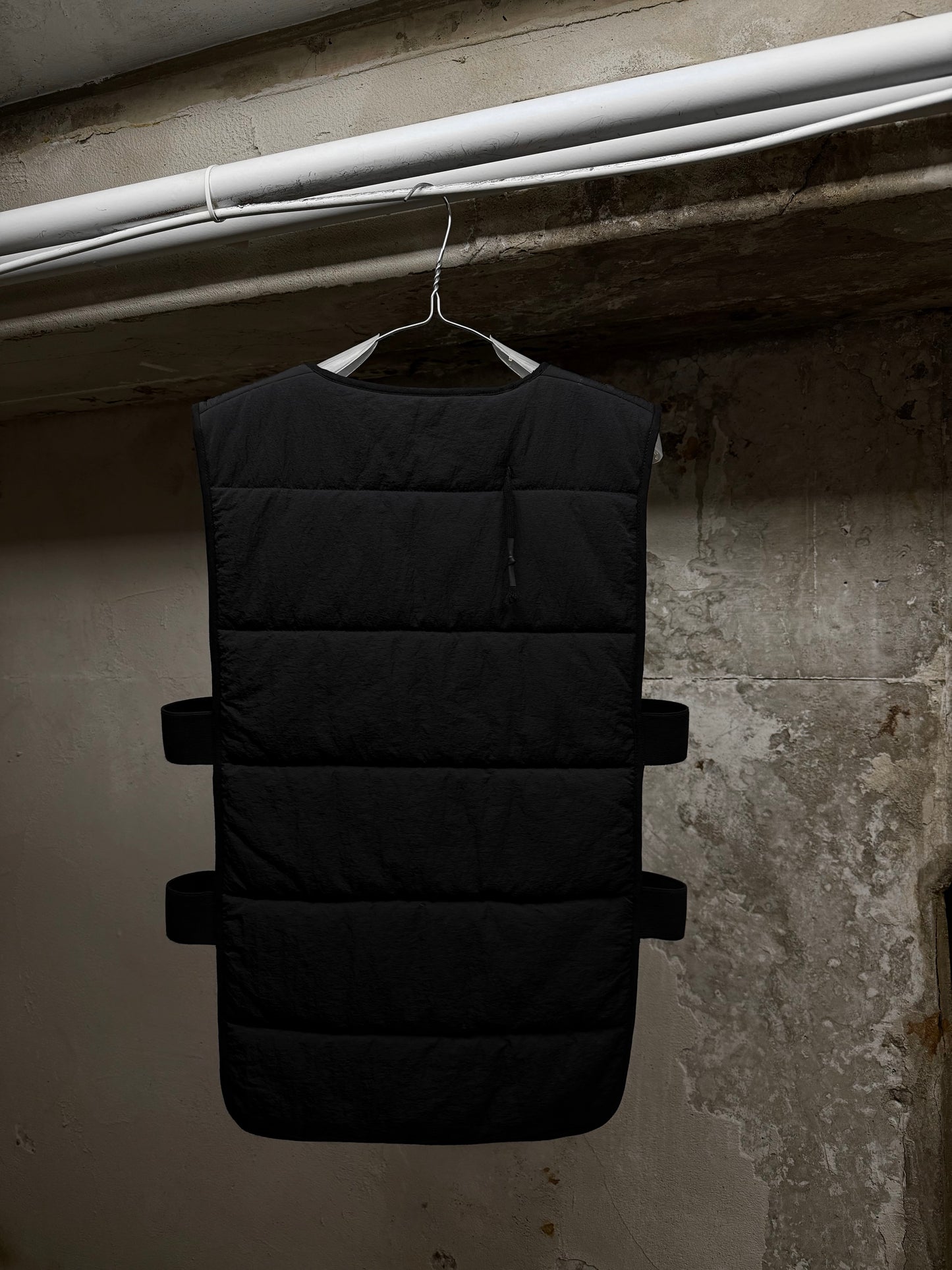 Boris Bidjan Saberi 11 by Boris Bidjan Saberi AW20 PrimaLoft Crinkled Nylon Padded Vest detail | DRIEW GARMENTS