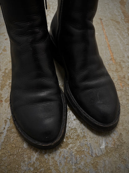 Ann Demeulemeester AW20 Dual Side Zipper Cow Leather Boots detail | DRIEW GARMENTS