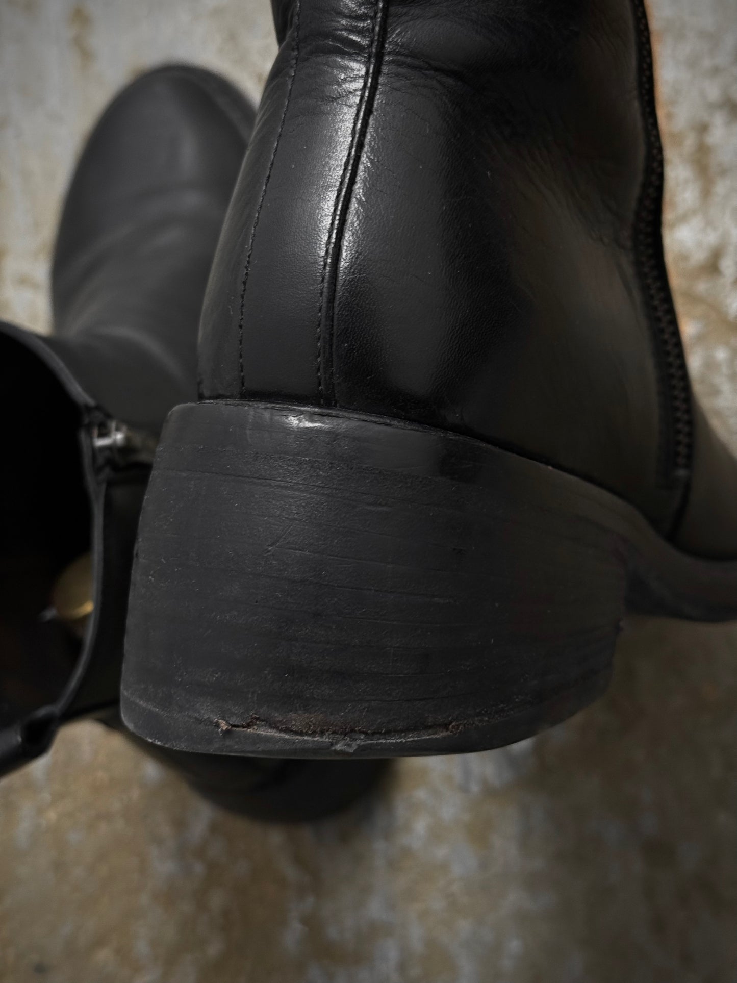 Ann Demeulemeester AW20 Dual Side Zipper Cow Leather Boots