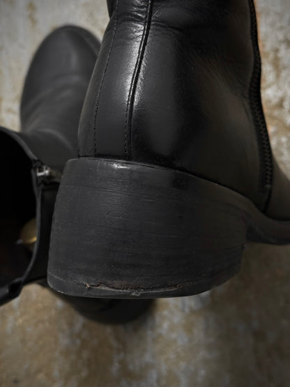 Ann Demeulemeester AW20 Dual Side Zipper Cow Leather Boots