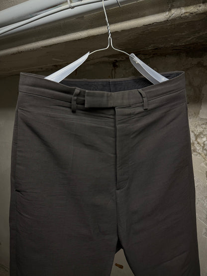 Rick Owens SS18 "DIRT" DARK DUST Striped Drop-crotch Sarouel Pants