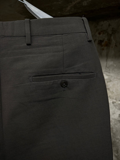 Rick Owens SS18 "DIRT" DARK DUST Striped Drop-crotch Sarouel Pants