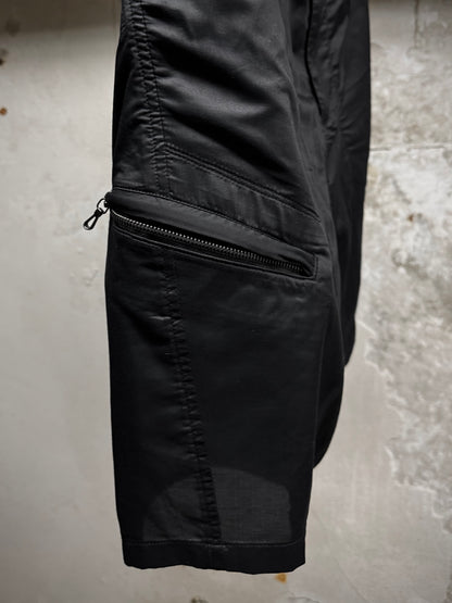 Julius_7 SS19 "MMXIX_7 BEELZEBUB;" Drop-crotch Rayon Nylon Ratine Shorts
