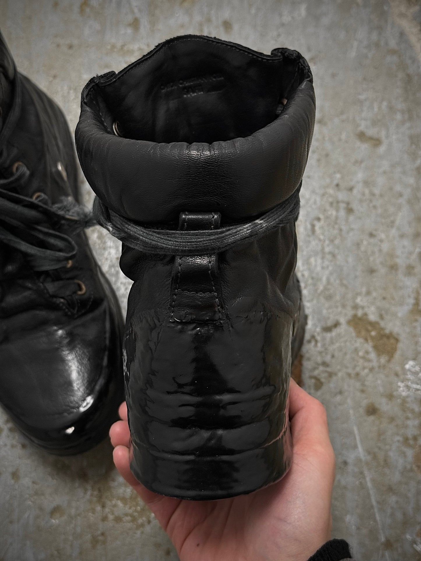 Carol Christian Poell ‘AM/2685C ROOMS-PTC/010’ Object-dyed Kangaroo Leather Drip Sneakers