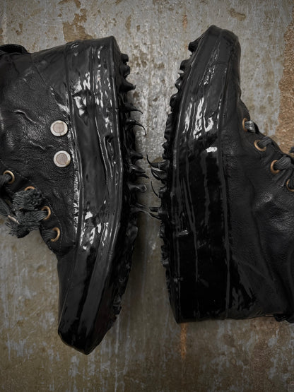 Carol Christian Poell ‘AM/2685C ROOMS-PTC/010’ Object-dyed Kangaroo Leather Drip Sneakers