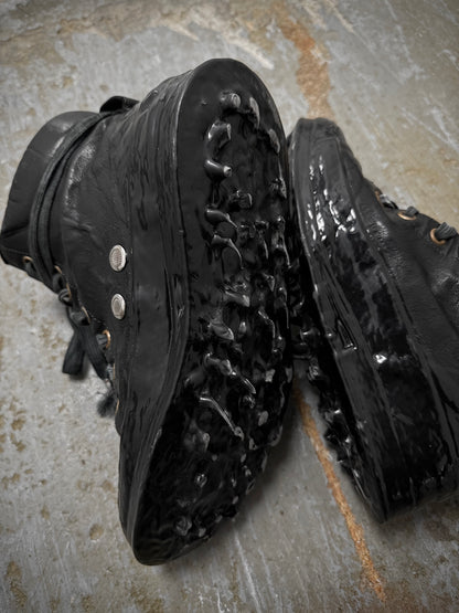 Carol Christian Poell ‘AM/2685C ROOMS-PTC/010’ Object-dyed Kangaroo Leather Drip Sneakers