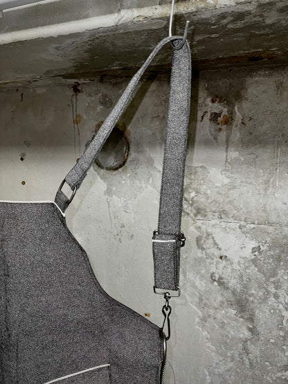 DEEPTI Collection °025-026 'V–154 LAW-96L' Reflective Selvedge Denim Apron Vest