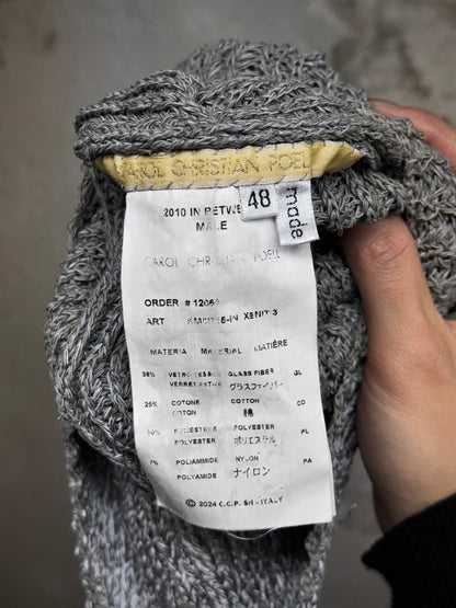 Carol Christian Poell 2010 'KM/2716-IN XΞNIT/3' Xposed Knit Neck Scarf