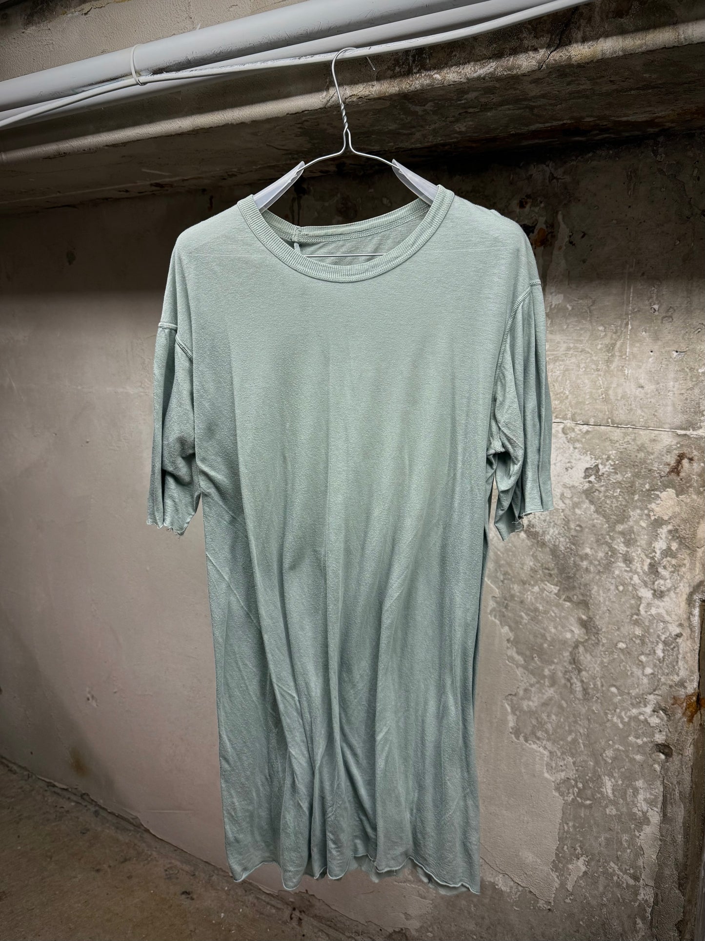 Boris Bidjan Saberi AW19 ‘TS2. TF’ Patina Blue Obejct-dyed T-shirt