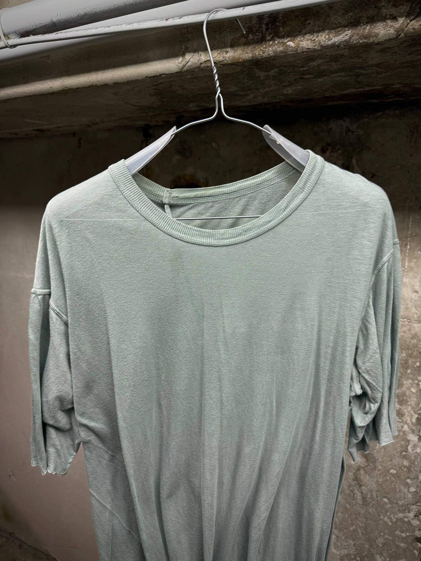 Boris Bidjan Saberi AW19 ‘TS2. TF’ Patina Blue Obejct-dyed T-shirt