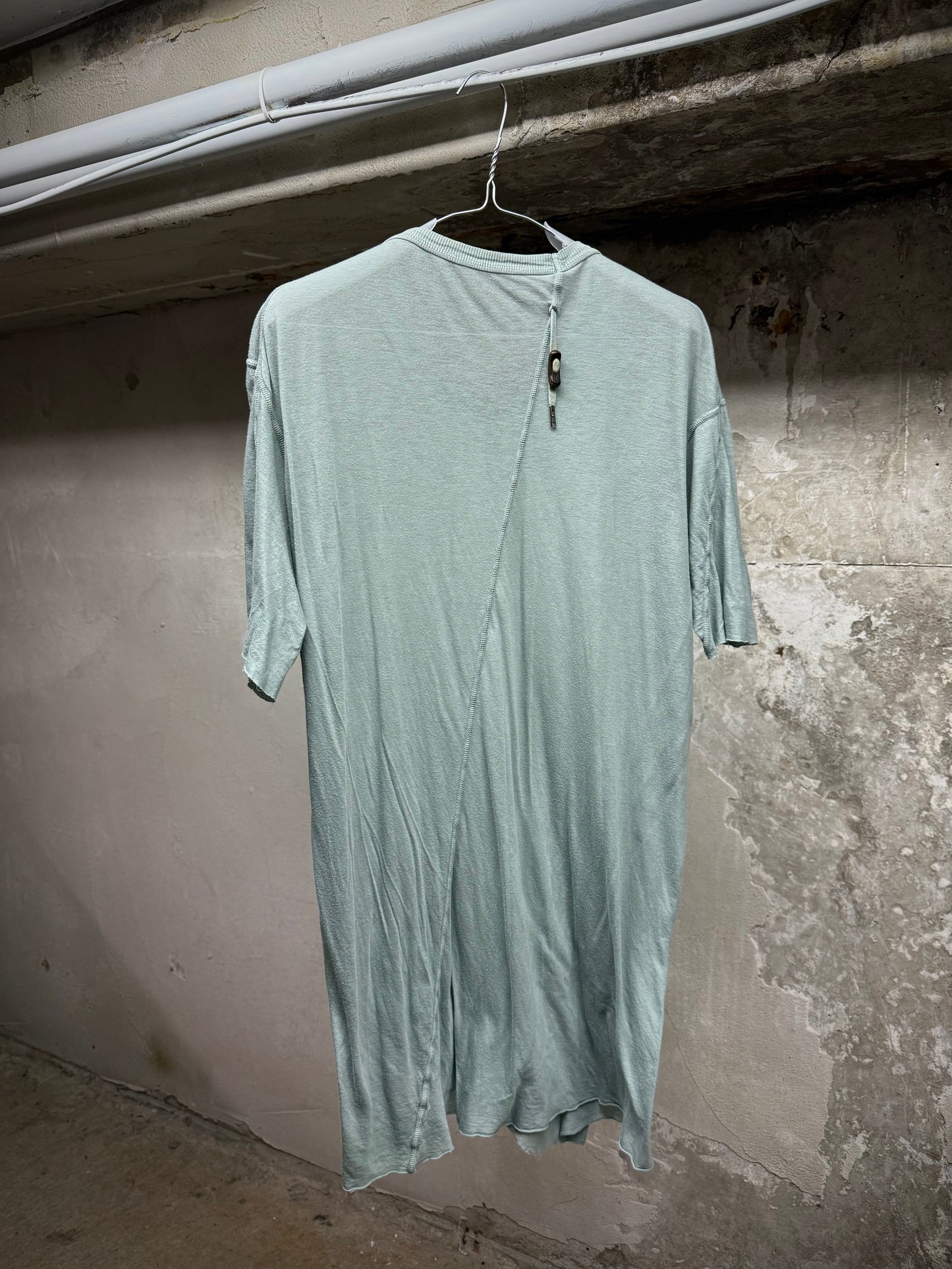 Boris Bidjan Saberi AW19 ‘TS2. TF’ Patina Blue Obejct-dyed T-shirt