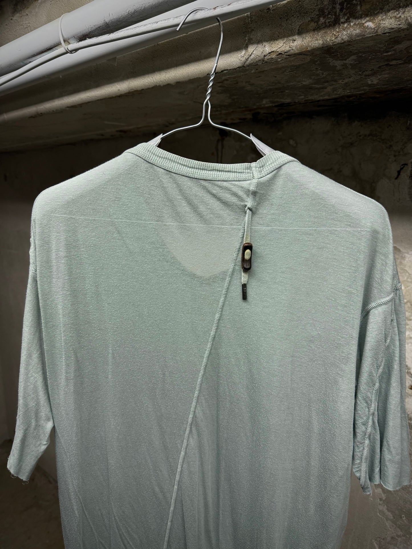 Boris Bidjan Saberi AW19 ‘TS2. TF’ Patina Blue Obejct-dyed T-shirt