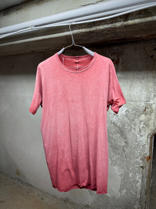 Boris Bidjan Saberi SS23 'TS. ONE PIECE ST RF F035' Tape Seam Pink Object-dyed T-shirt