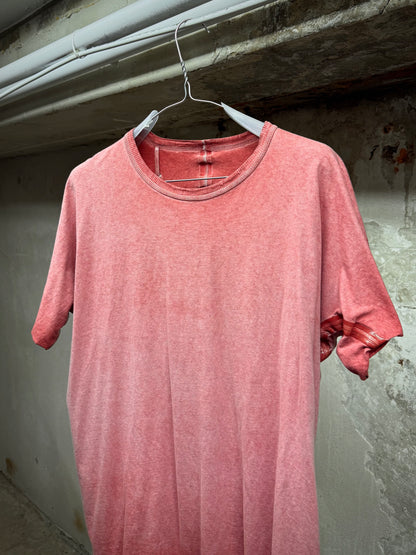 Boris Bidjan Saberi SS23 'TS. ONE PIECE ST RF F035' Tape Seam Pink Object-dyed T-shirt