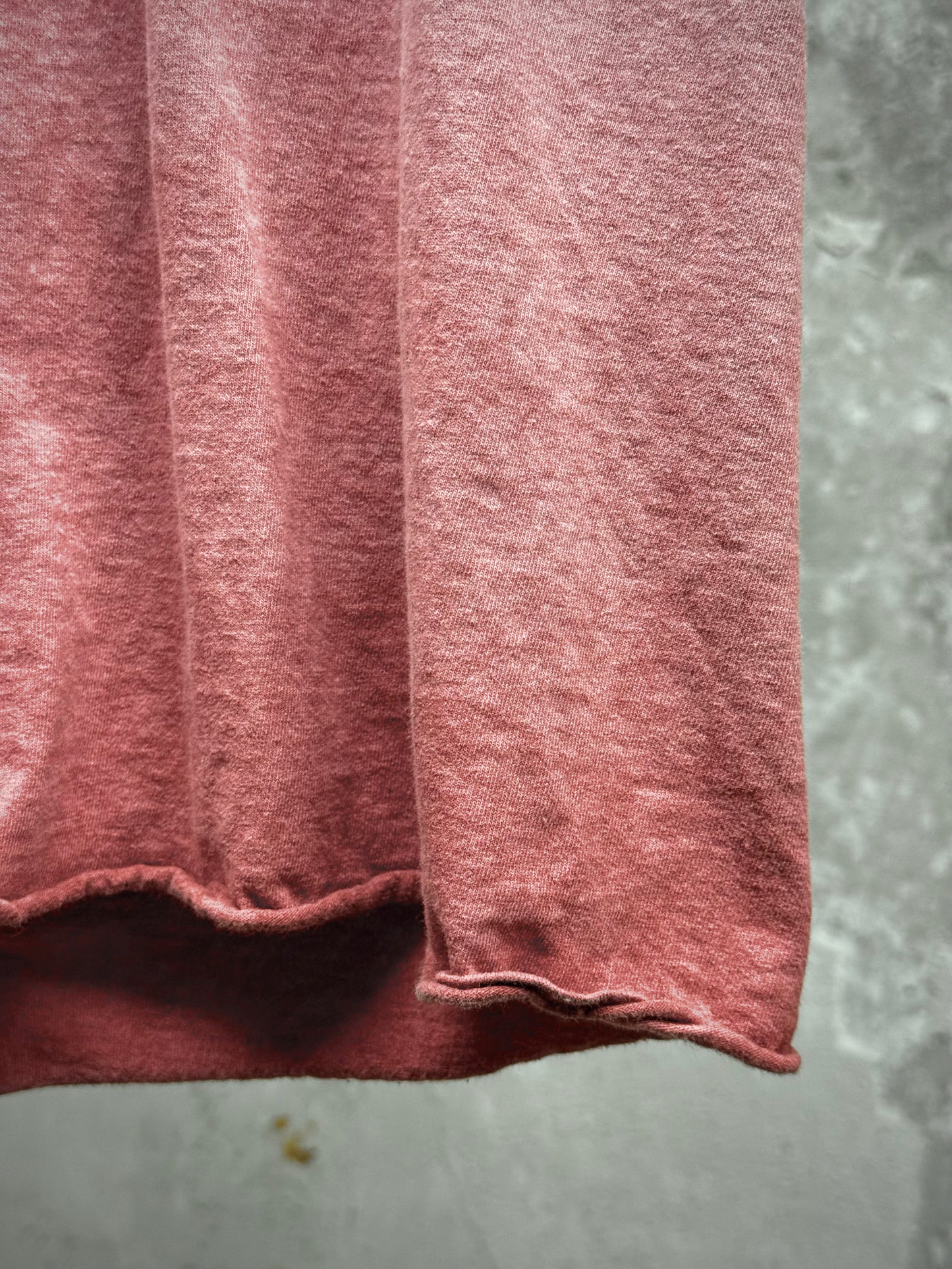 Boris Bidjan Saberi SS23 'TS. ONE PIECE ST RF F035' Tape Seam Pink Object-dyed T-shirt