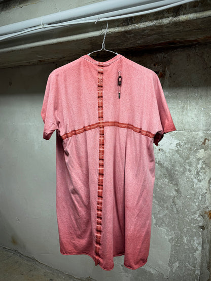 Boris Bidjan Saberi SS23 'TS. ONE PIECE ST RF F035' Tape Seam Pink Object-dyed T-shirt