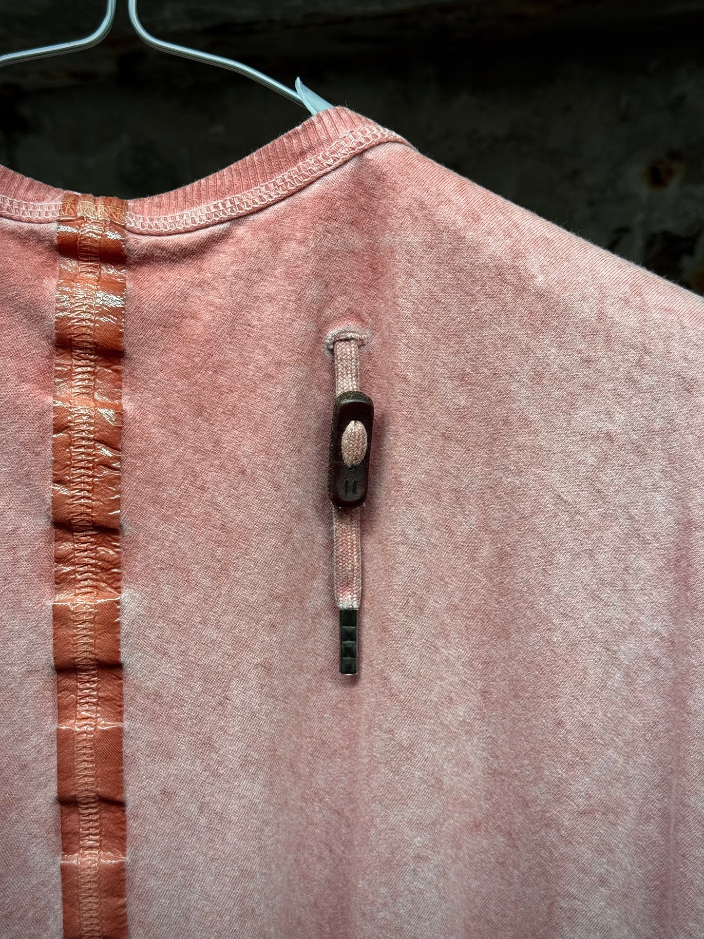 Boris Bidjan Saberi SS23 'TS. ONE PIECE ST RF F035' Tape Seam Pink Object-dyed T-shirt