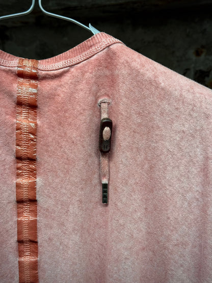 Boris Bidjan Saberi SS23 'TS. ONE PIECE ST RF F035' Tape Seam Pink Object-dyed T-shirt