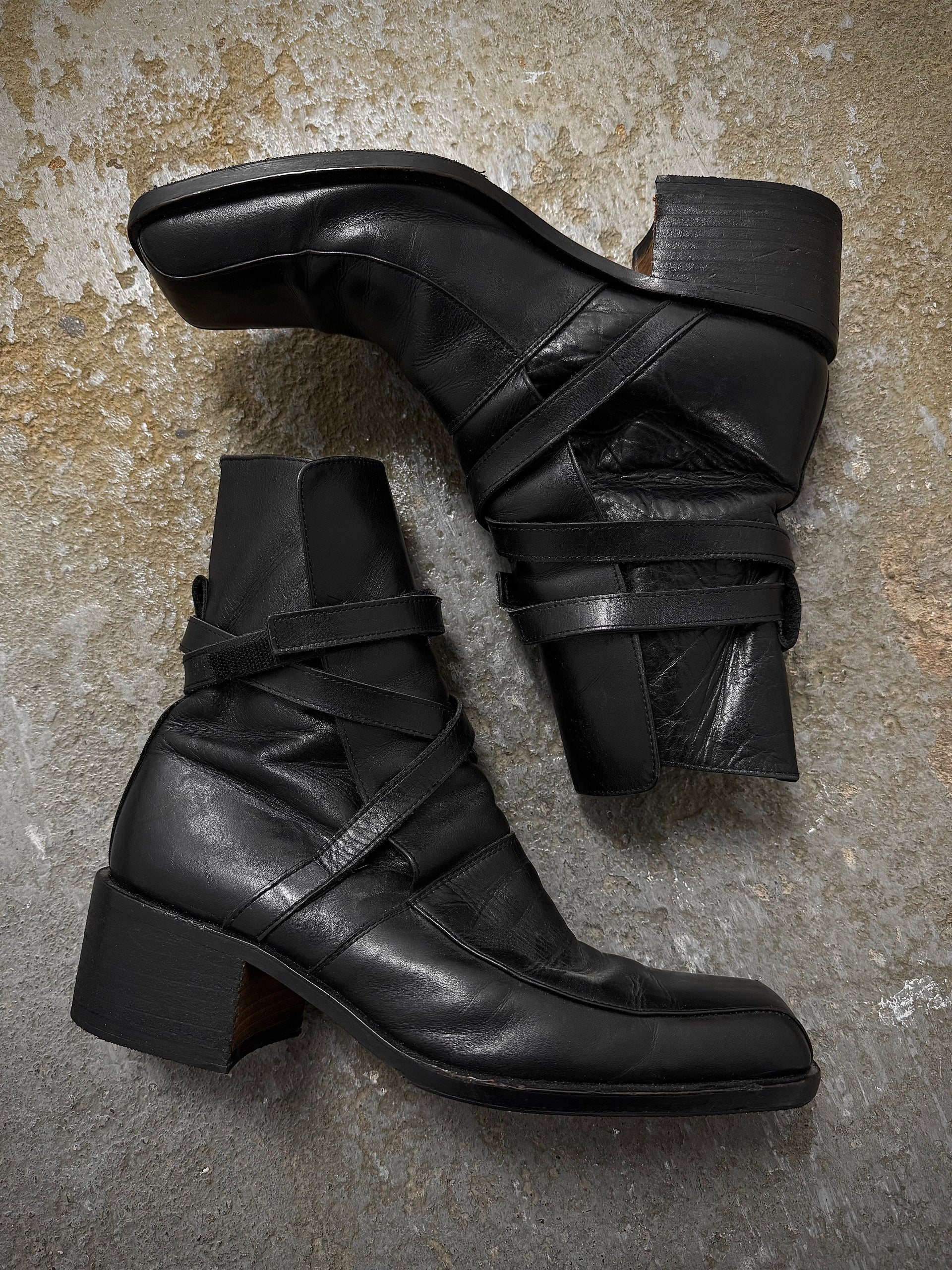 alfredoBANNISTER Y2K Chunky Heel Leather Boots | Toronto – DRIEW