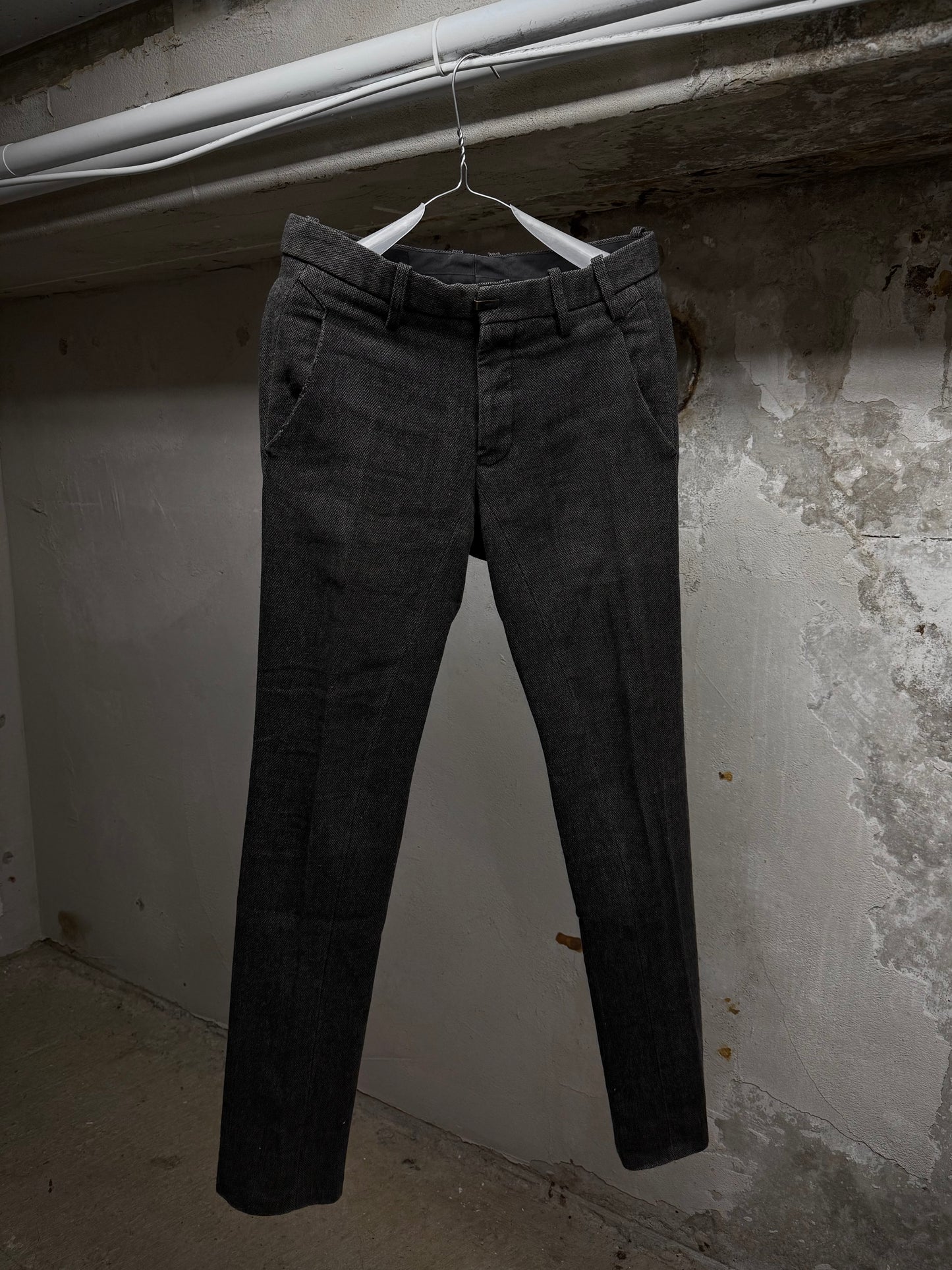 The Viridi-Anne Early 00s Straight Leg Wool Trousers