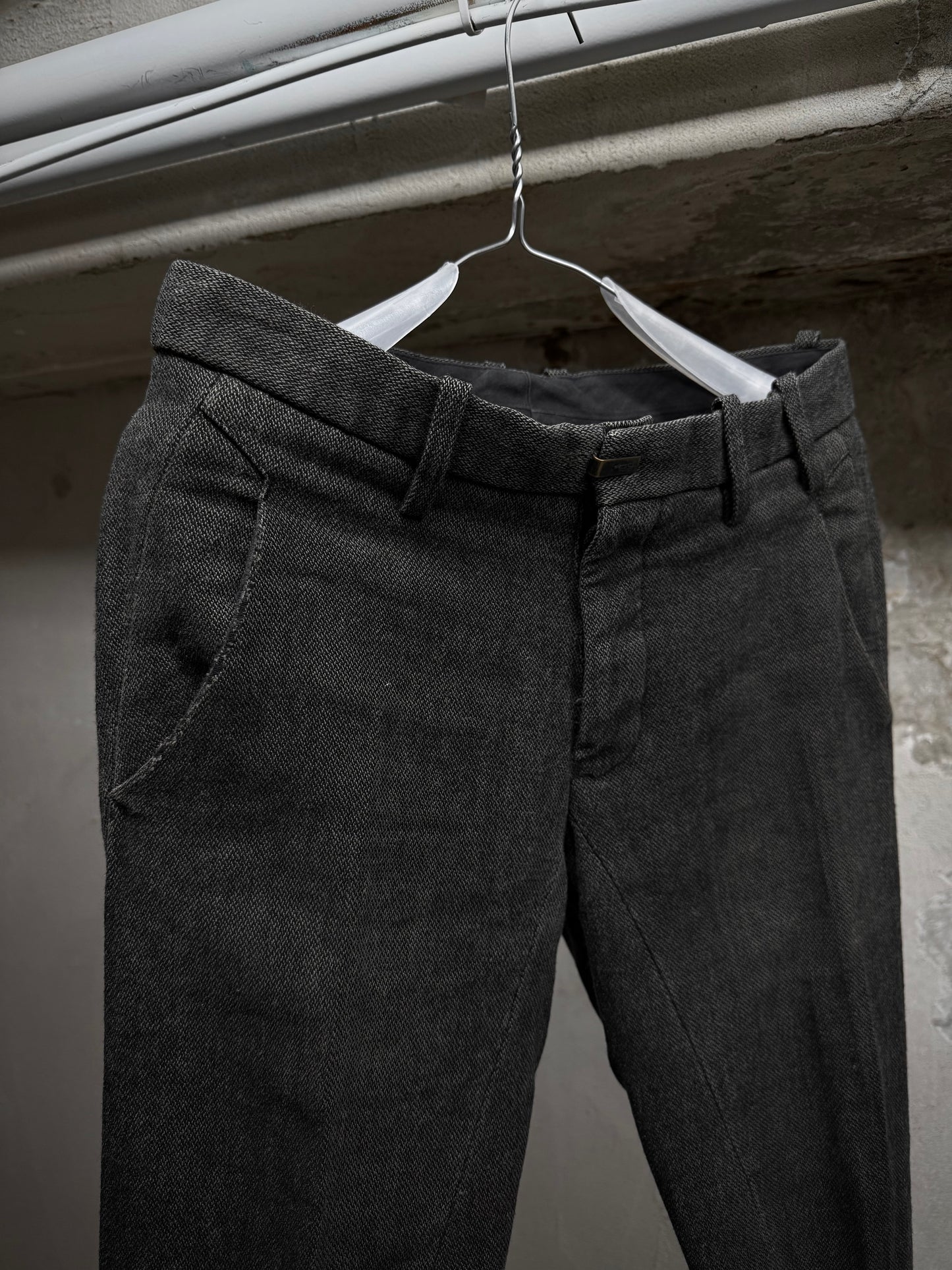 The Viridi-Anne Early 00s Straight Leg Wool Trousers