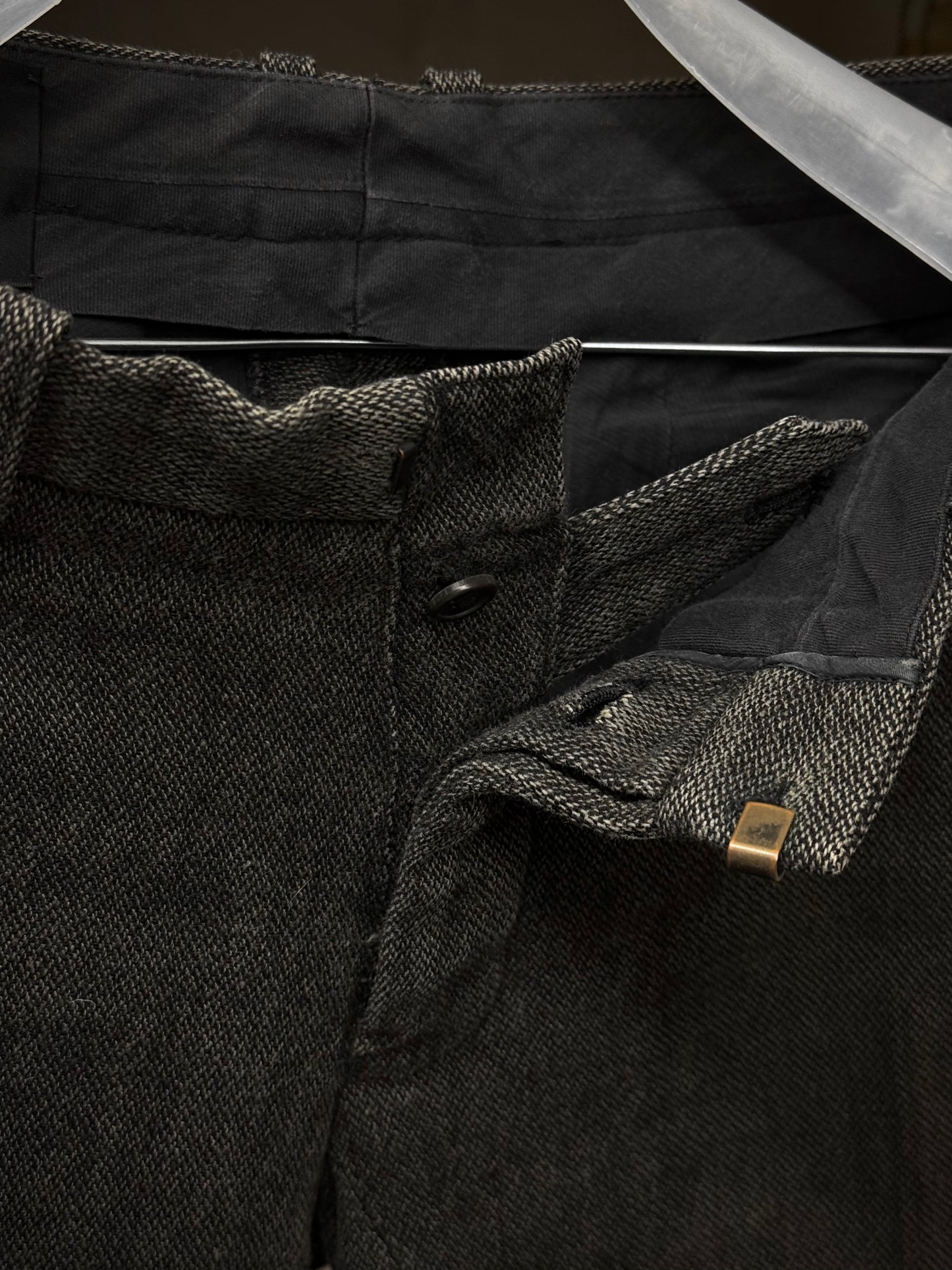 The Viridi-Anne Early 00s Straight Leg Wool Trousers