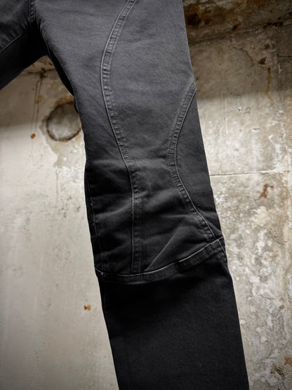 FAITH CONNEXION by Christophe Decarnin AW17-18 Washed Black Paneled ‘Running Jean’ Skinny Denim