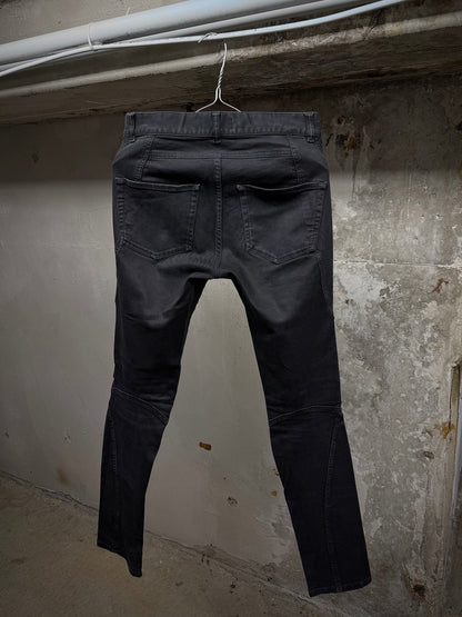 FAITH CONNEXION by Christophe Decarnin AW17-18 Washed Black Paneled ‘Running Jean’ Skinny Denim