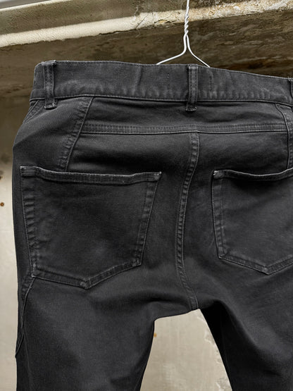 FAITH CONNEXION by Christophe Decarnin AW17-18 Washed Black Paneled ‘Running Jean’ Skinny Denim