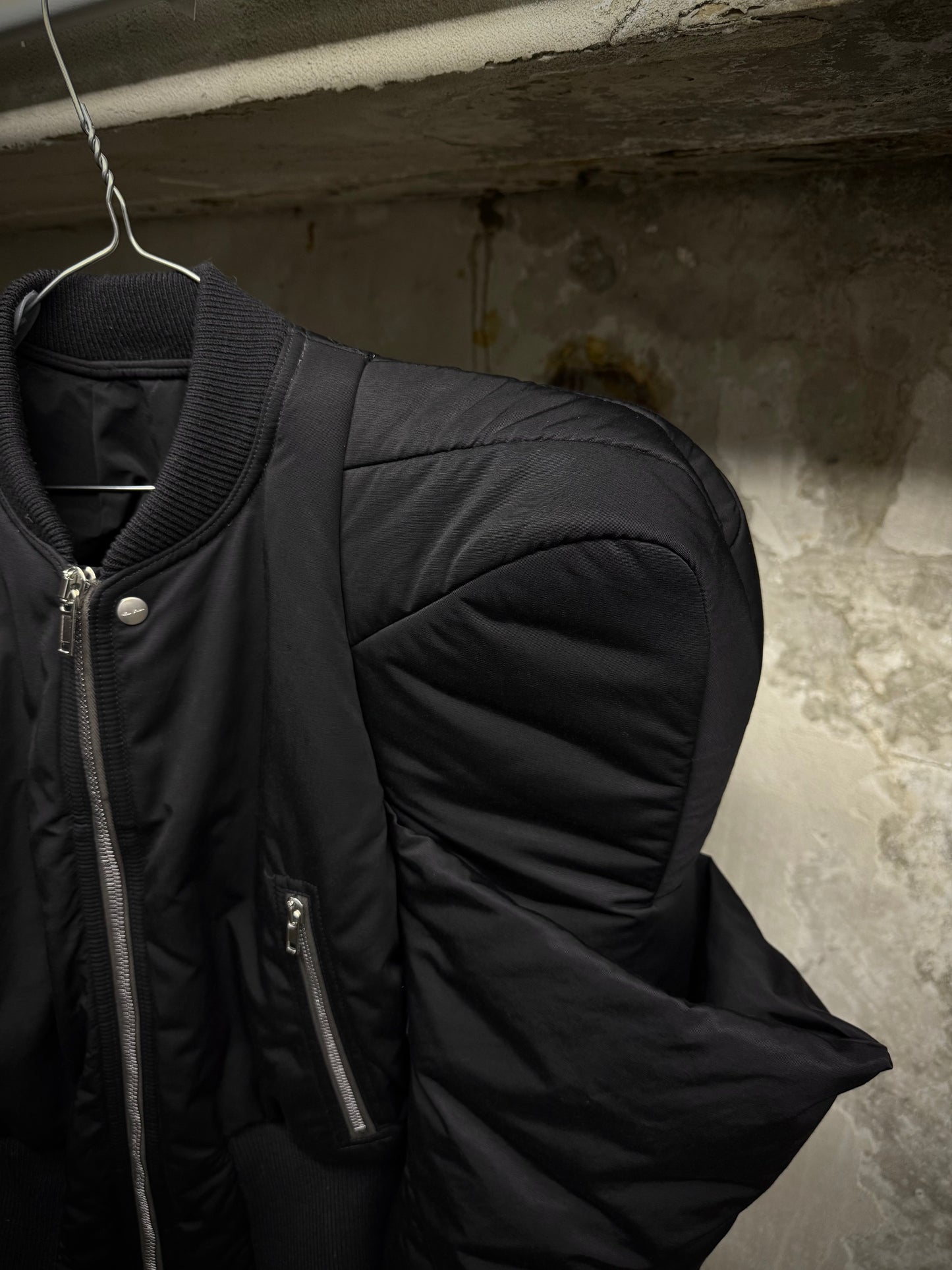 Rick Owens AW22 "STROBE" Alice Kunst Down Bomber Jacket