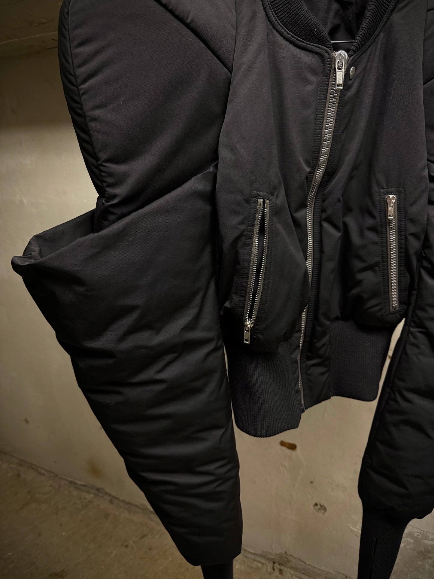 Rick Owens AW22 "STROBE" Alice Kunst Down Bomber Jacket