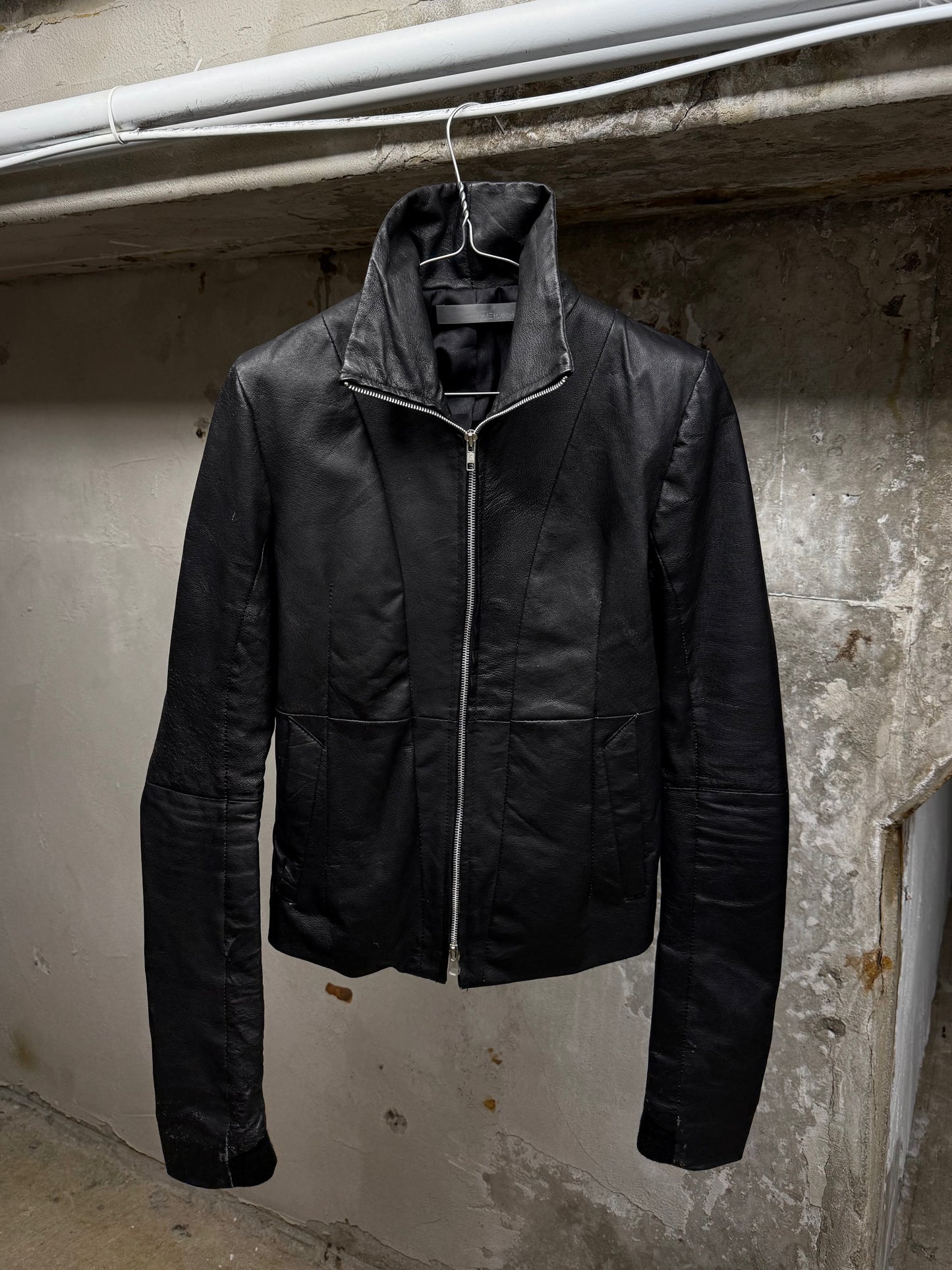 EKAM Early 00s Sheepskin Leather Rider Jacket